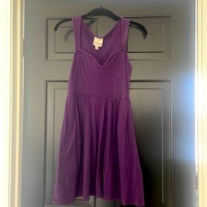 Urban outfitters sweetheart neckline short cotton dress XS